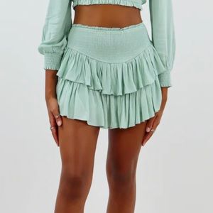 rock n rags skirt sage xxs